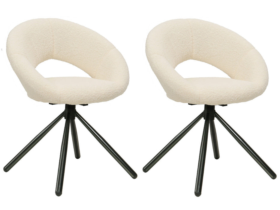 Harper Boucle Dining Chairs (Set of 2)