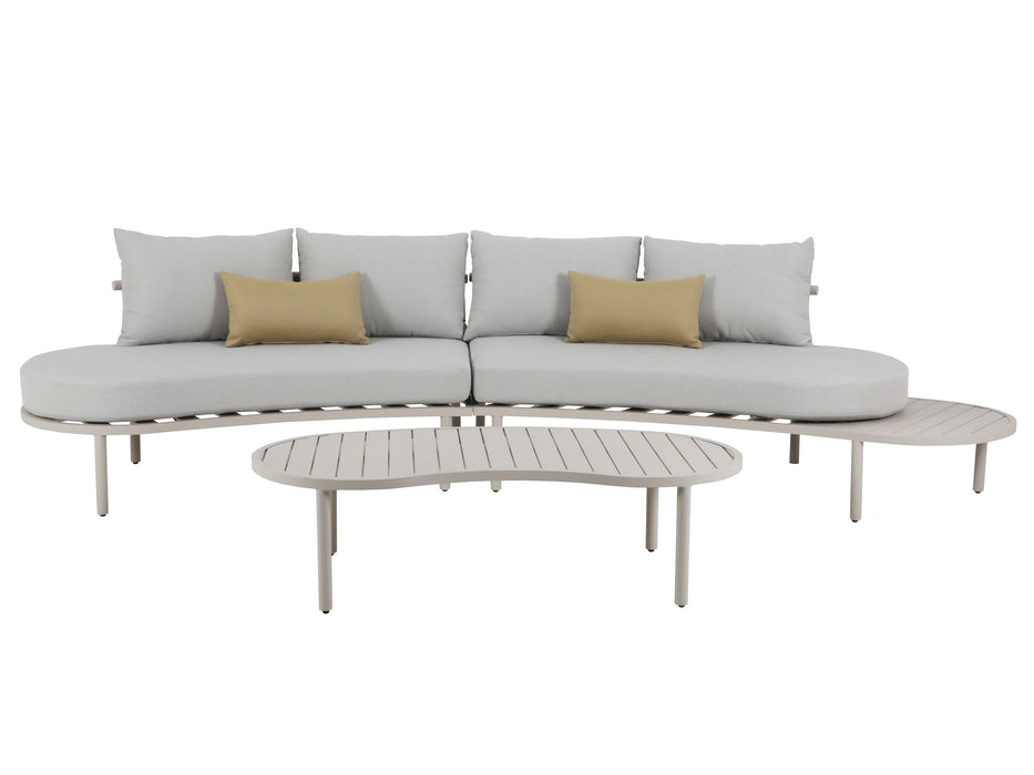 Malibu 4Str Outdoor Lounge with Coffee Table