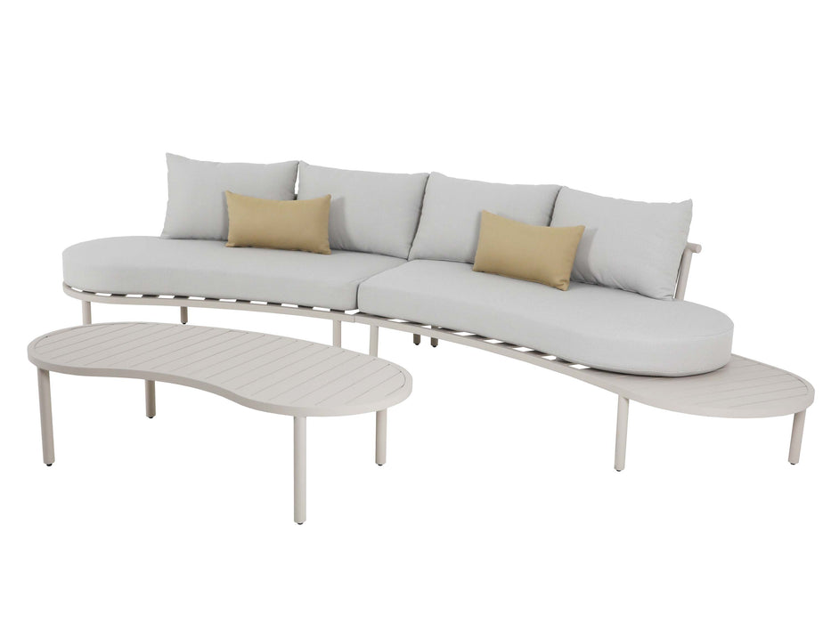 Malibu 4Str Outdoor Lounge with Coffee Table