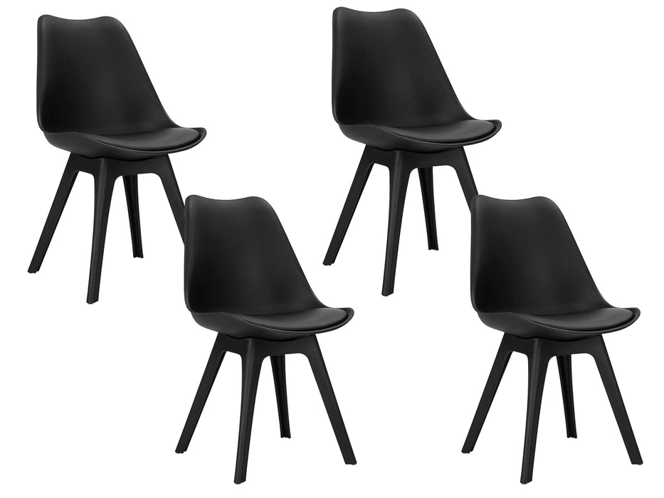 Olivia Plastic Dining Chairs (Set of 4)