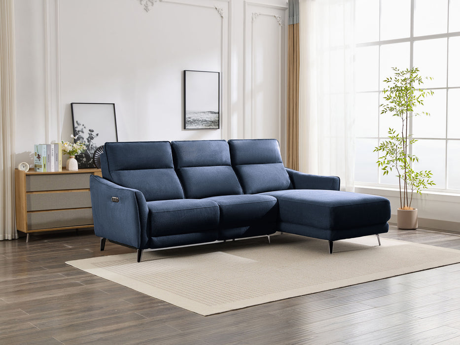 Monza 3 Seater Fabric Electric Chaise