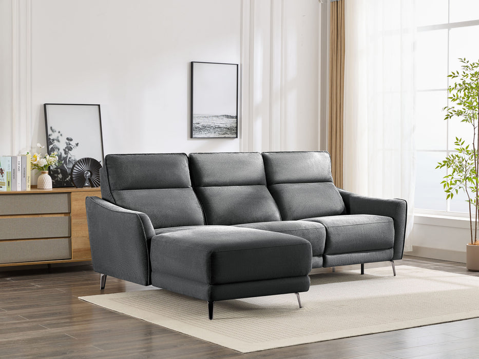 Monza 3 Seater Fabric Electric Chaise