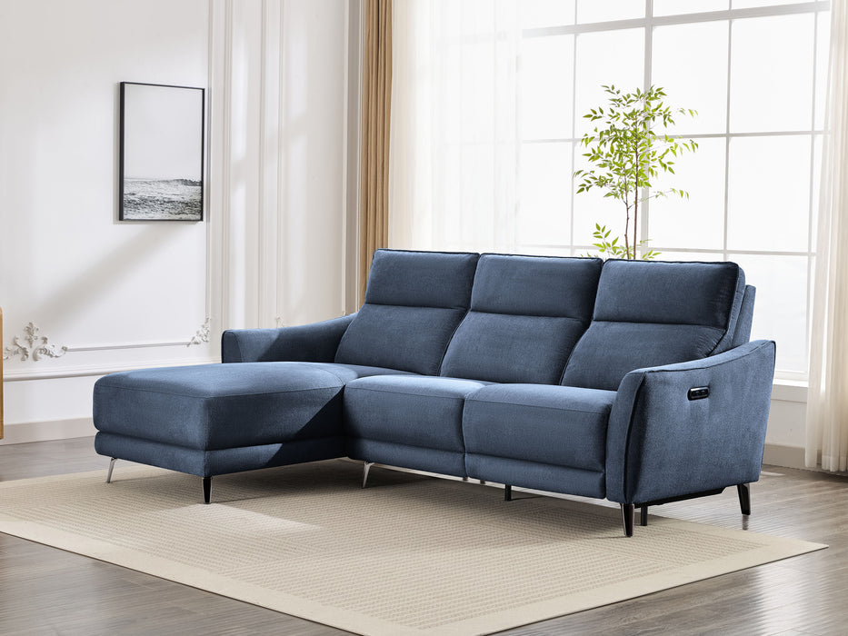 Monza 3 Seater Fabric Electric Chaise