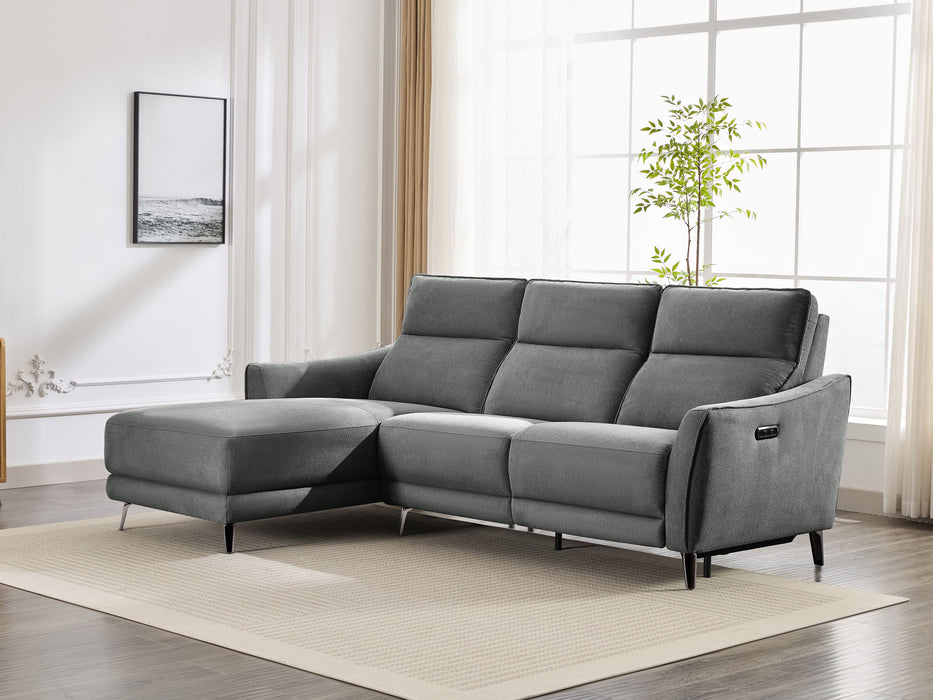 Monza 3 Seater Fabric Electric Chaise