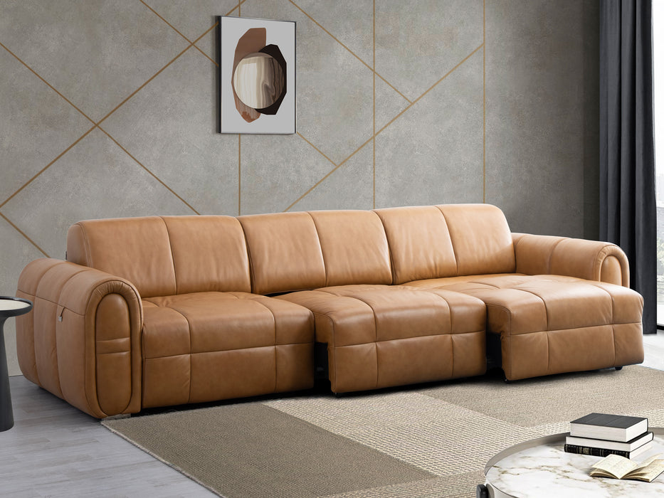 Angelica Leather Power Sliding Seat Lounge