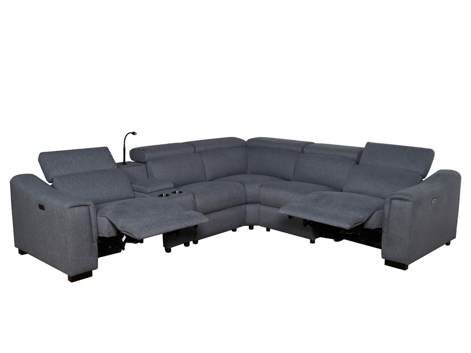 Cologne 5 Seater Fabric Electric Modular