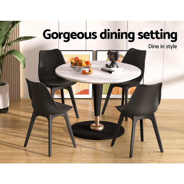 Olivia Plastic Dining Chairs (Set of 4)