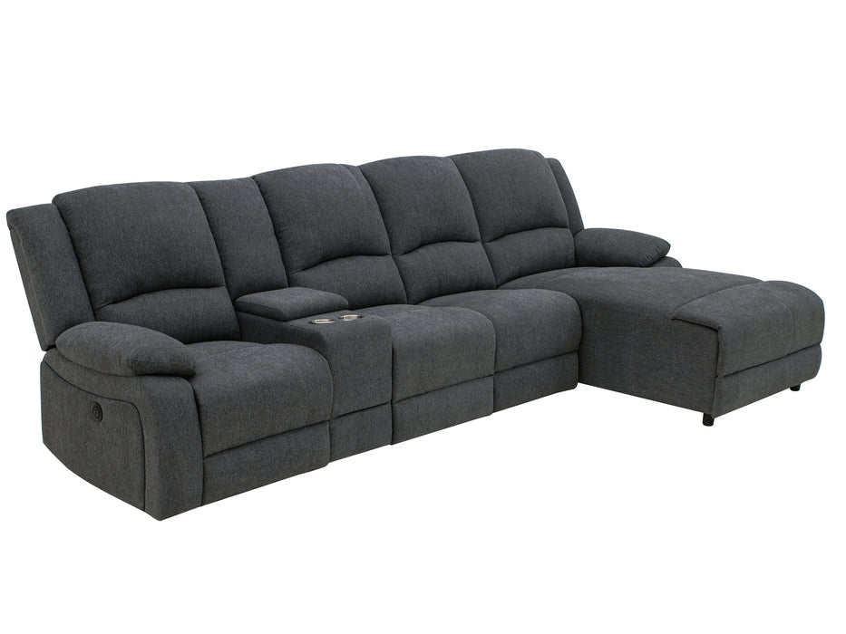 Captain 4Str Fabric Electric Chaise