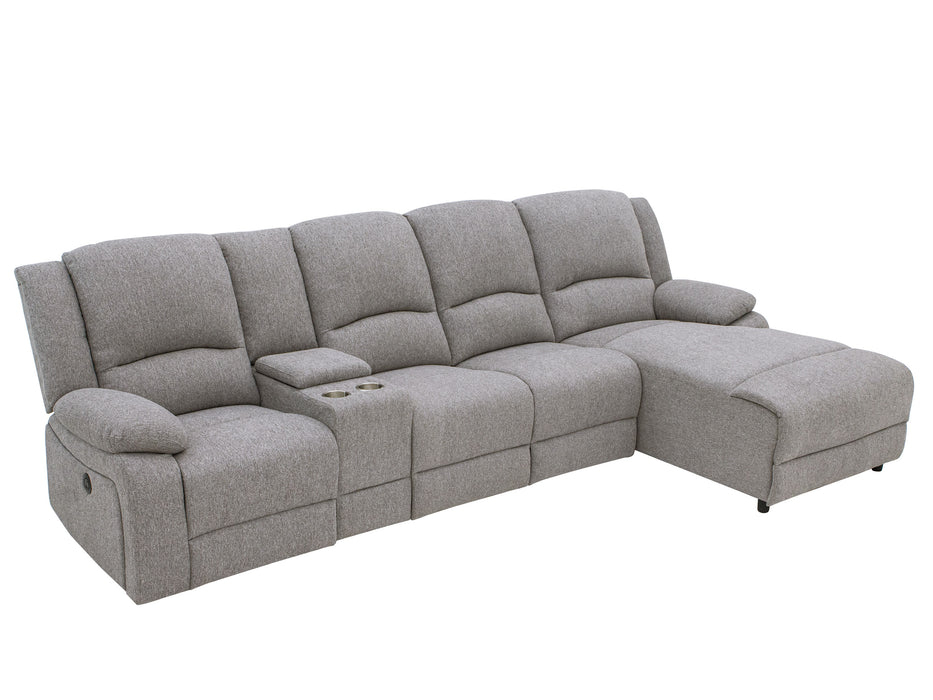 Captain 4Str Fabric Electric Chaise