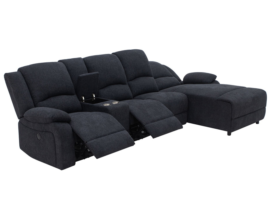 Captain 4Str Fabric Electric Chaise