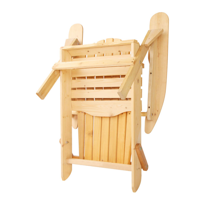 Adirondack Outdoor Chairs Wooden Beach Chair Patio Furniture Garden Natural