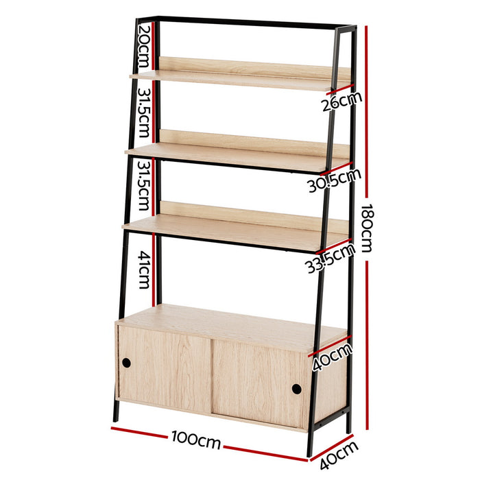 Flux Bookshelf with Cabinet