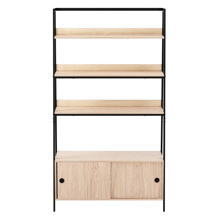 Flux Bookshelf with Cabinet