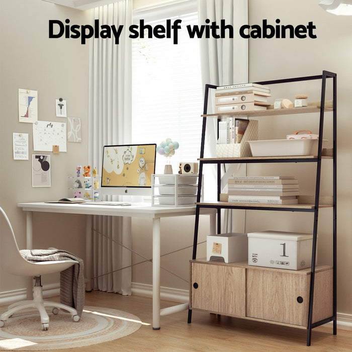 Flux Bookshelf with Cabinet