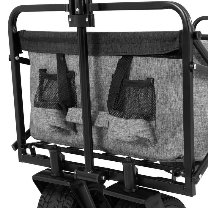 Garden Cart with Cargo Net Grey