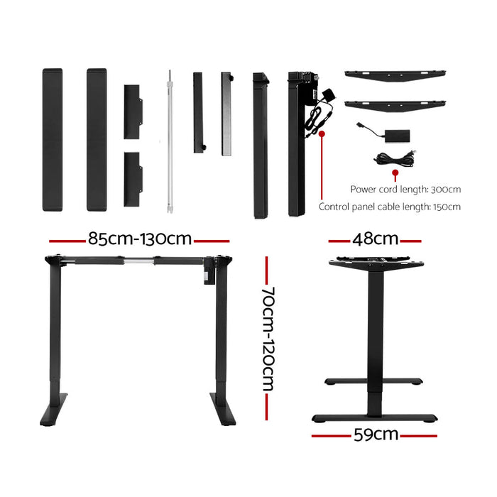 FlexiLift Height Adjustable Electric Sit & Stand Frame + Desktop