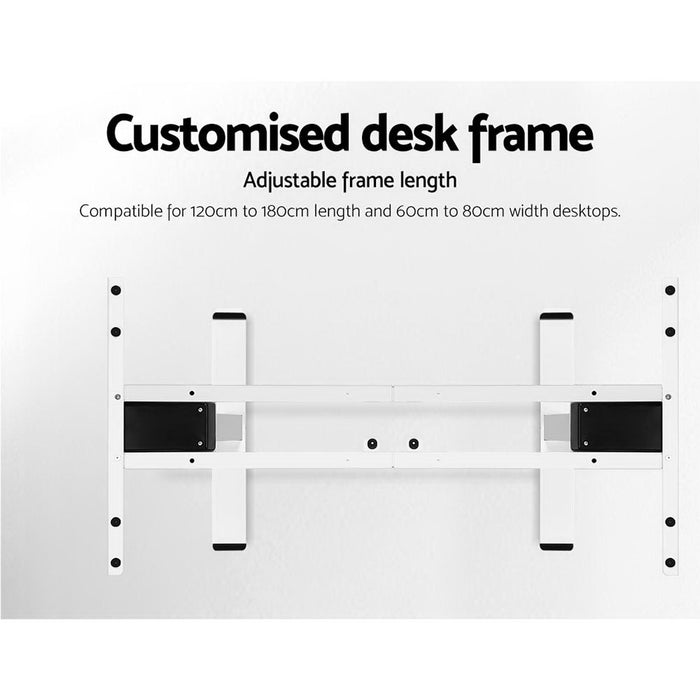 VersaRise Height Adjustable Electric Sit & Stand Frame + Desktop