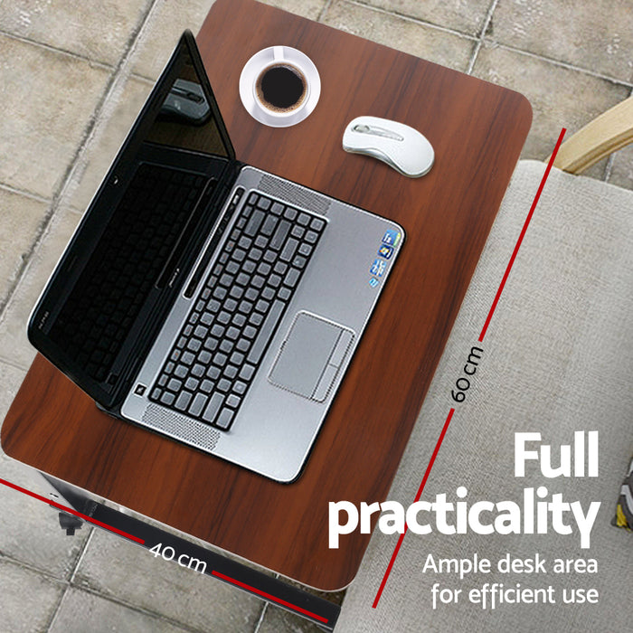 Stellar Laptop Desk Table - Dark Wood