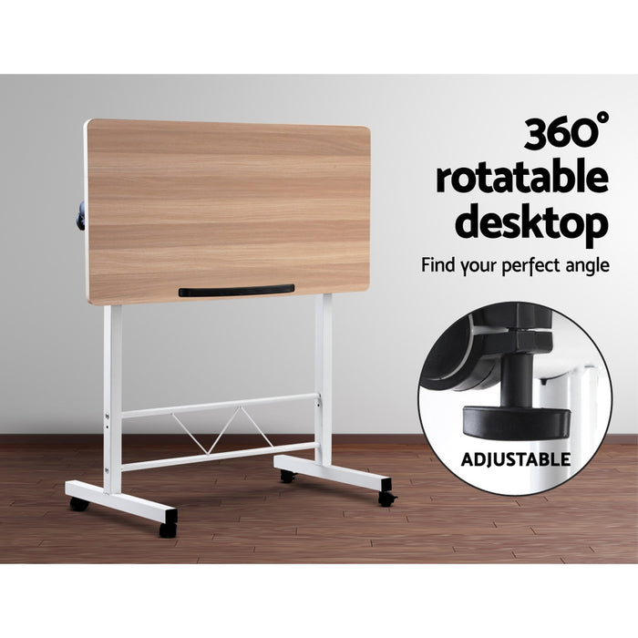 Zephyr Laptop Desk Table - Light Wood