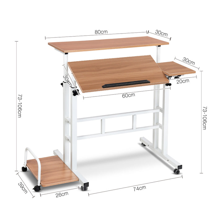 Chroma Laptop Desk Table - Light Wood