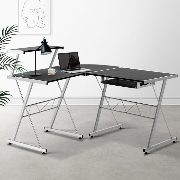 Horizon Computer Desk L-Shape - Black