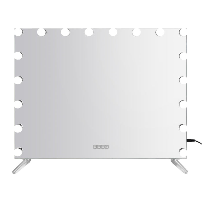 Bluetooth Makeup Mirror 80X65cm Hollywood with Light Vanity Wall 18 LED