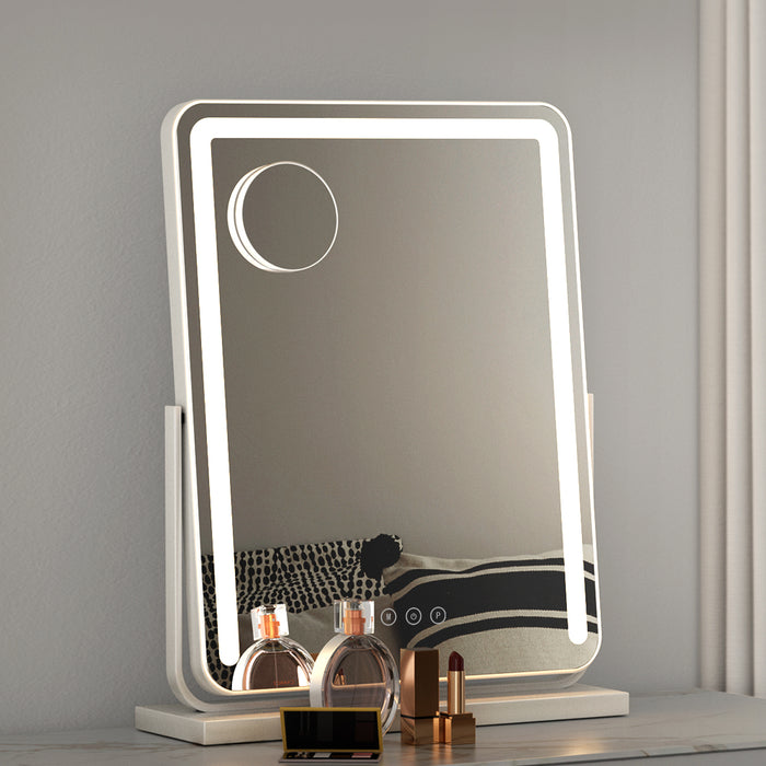 Makeup Mirror with Lights Hollywood Vanity LED Mirrors White 40X50CM