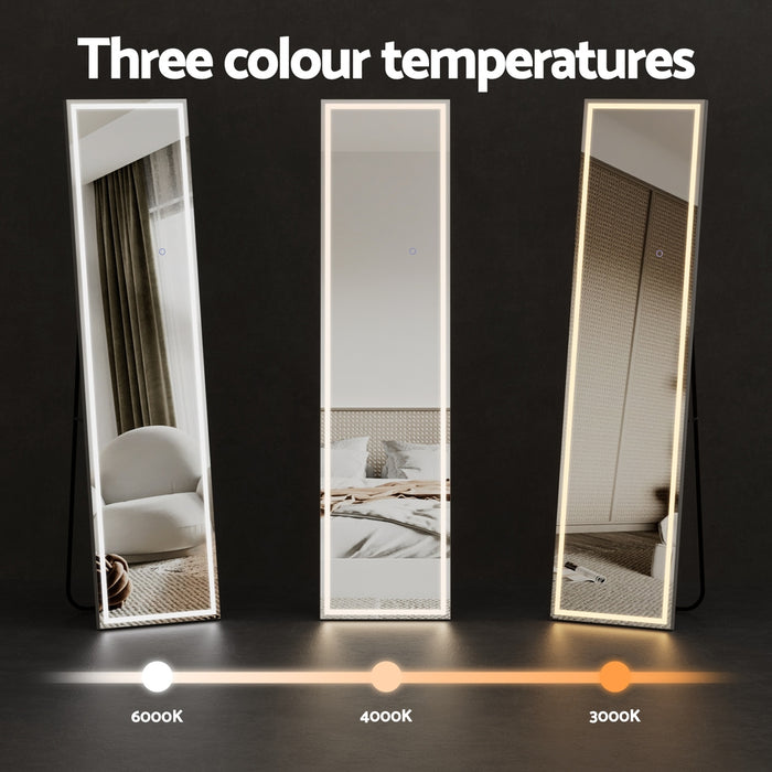 Full-Length Floor Wall Mirrors LED Light