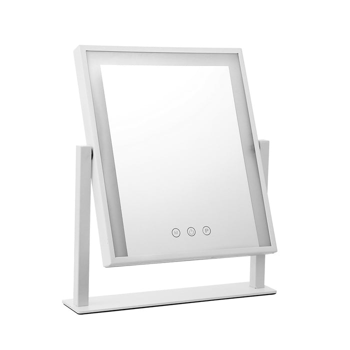 Makeup Mirror 30x40cm with Led light Lighted Standing Mirrors White