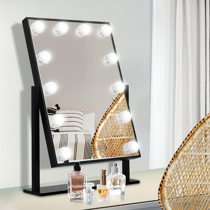 Makeup Mirror Hollywood with Light Round 360� Rotation Tabletop 12