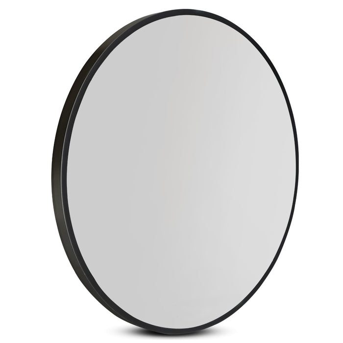 Wall Mirror Makeup 60cm Home Decor Framed Mirrors Bathroom Round Black