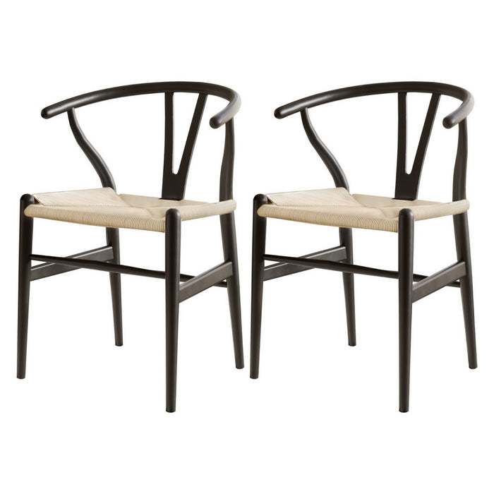 Hans Wegner Wishbone Replica Dining Chairs (Set of 2)