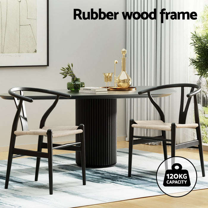 Hans Wegner Wishbone Replica Dining Chairs (Set of 2)