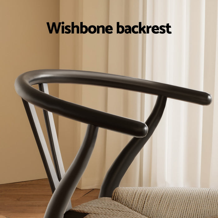 Hans Wegner Wishbone Replica Dining Chairs (Set of 2)