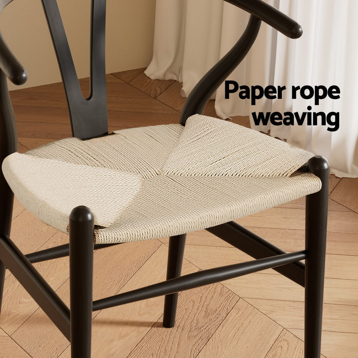 Hans Wegner Wishbone Replica Dining Chairs (Set of 2)
