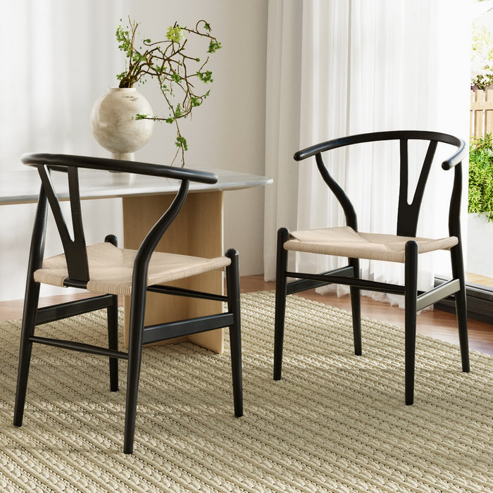 Hans Wegner Wishbone Replica Dining Chairs (Set of 2)
