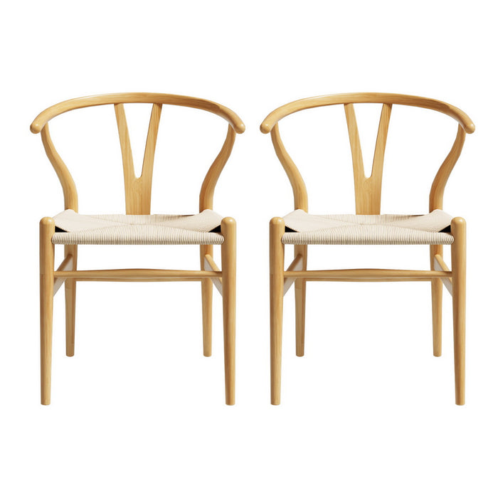 Hans Wegner Wishbone Replica Dining Chairs (Set of 2)