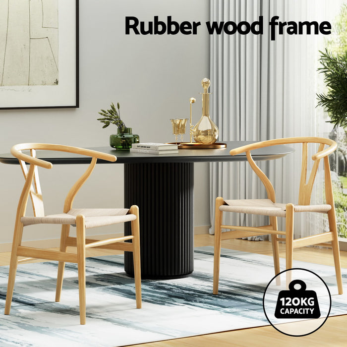 Hans Wegner Wishbone Replica Dining Chairs (Set of 2)