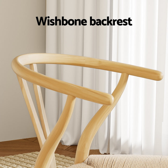 Hans Wegner Wishbone Replica Dining Chairs (Set of 2)