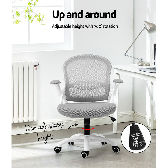 Denver Mesh Office Chair Mid Back Grey