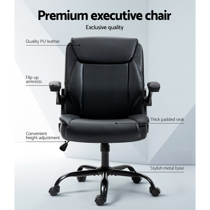 Washington Executive Office Chair Mid Back Black