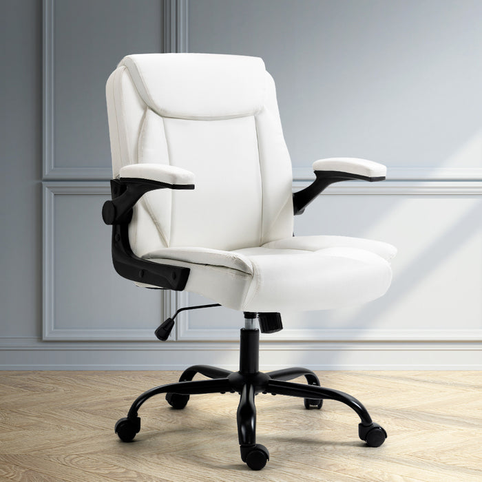 Washington Executive Office Chair Mid Back White