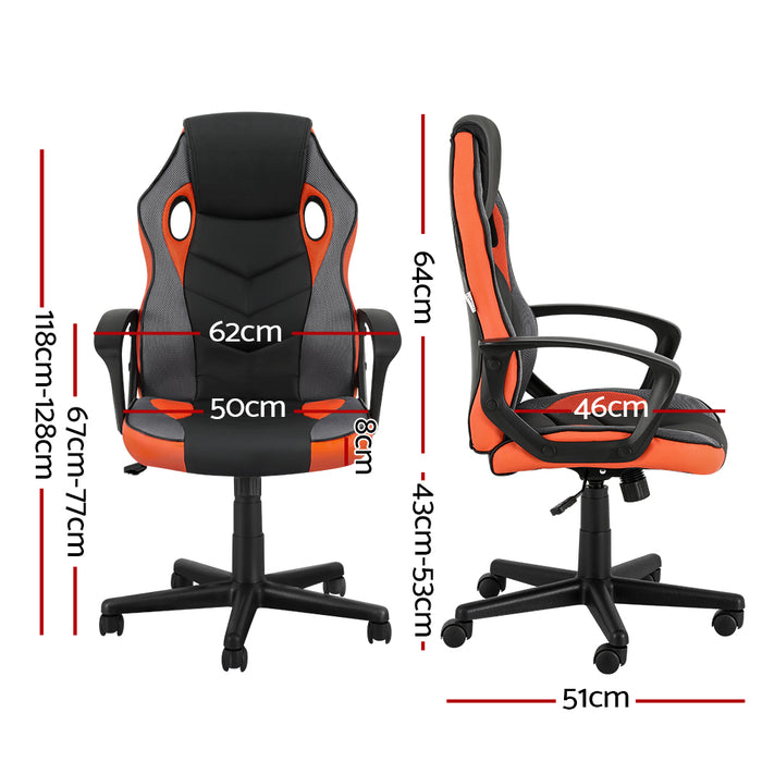 Pepe Gaming Office Chair Computer Executive Racing Chairs High Back Orange