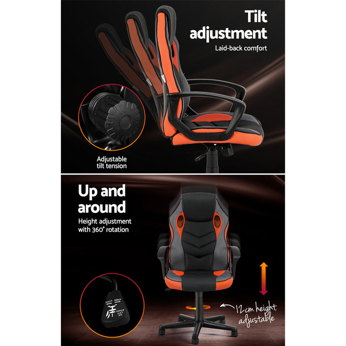 Pepe Gaming Office Chair Computer Executive Racing Chairs High Back Orange