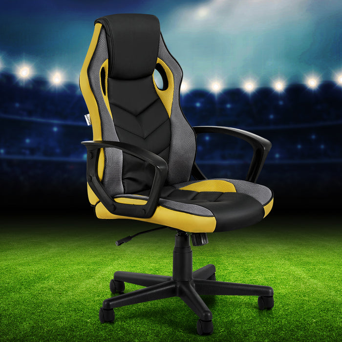 Pepe Gaming Office Chair Computer Executive Racing Chairs High Back Yellow