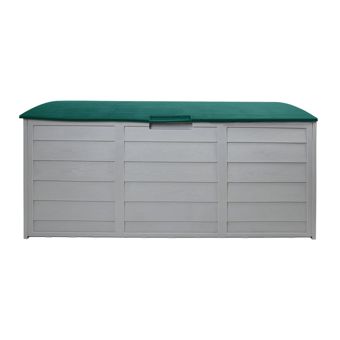 Outdoor Storage Box 290L Lockable Organiser Garden Deck Shed Tool Green