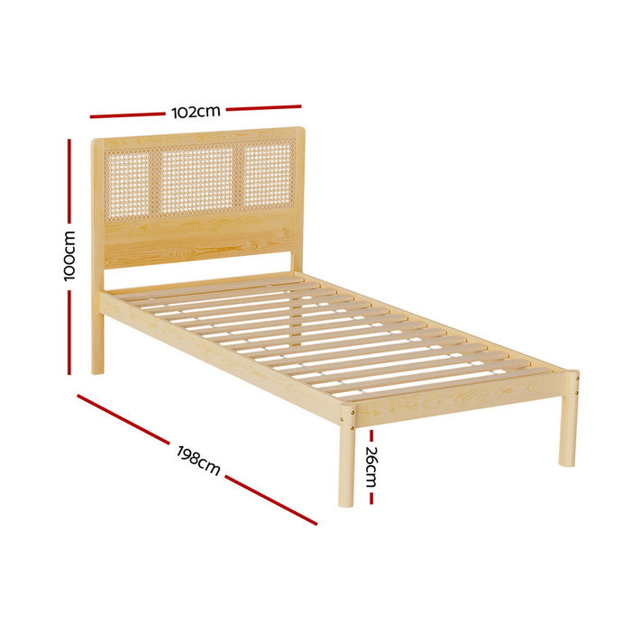 Rita Rattan Bed