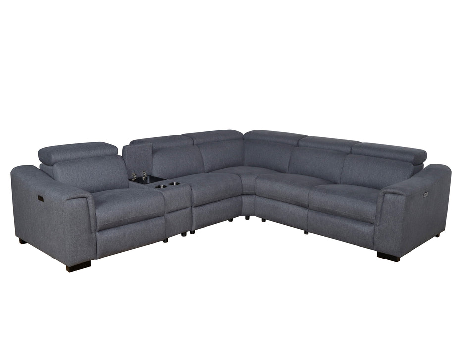 Cologne 5 Seater Fabric Electric Modular