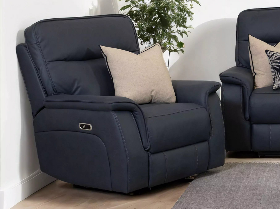 Madrid Electric Fabric Recliner Lounge