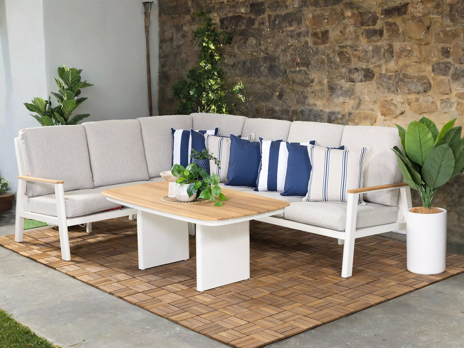 Turan 6 Seater Corner Outdoor Lounge and Dining Set